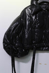 CHENPENG leaf down jacket CP22AWJ011 oil surface black